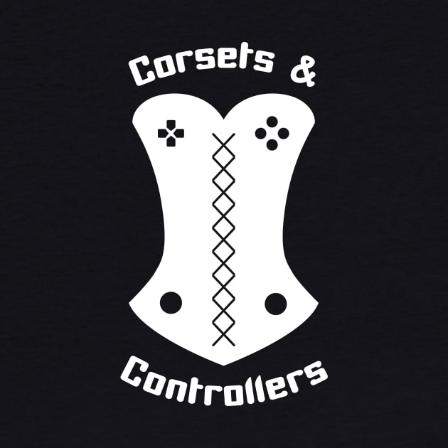 Corsets and Controllers Logo White by corsetsandcontrollers